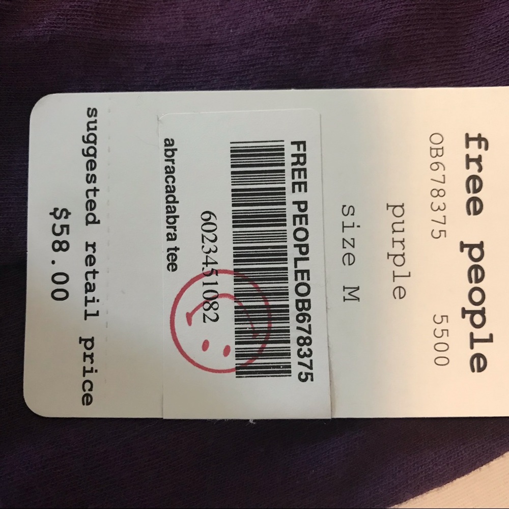 Free People, Abracadabra Tee in purple. - Picture 7 of 7